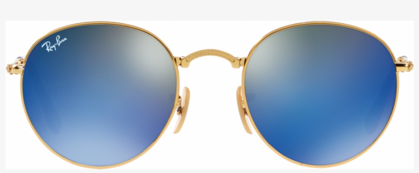 Zoom - Ray-ban Unisex Sunglasses Gold 50 Metal, transparent png #603406