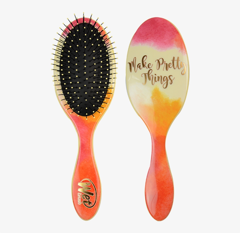 Wet Brush Pro Watercolor Quotes Original Detangler - Brush, transparent png #603487