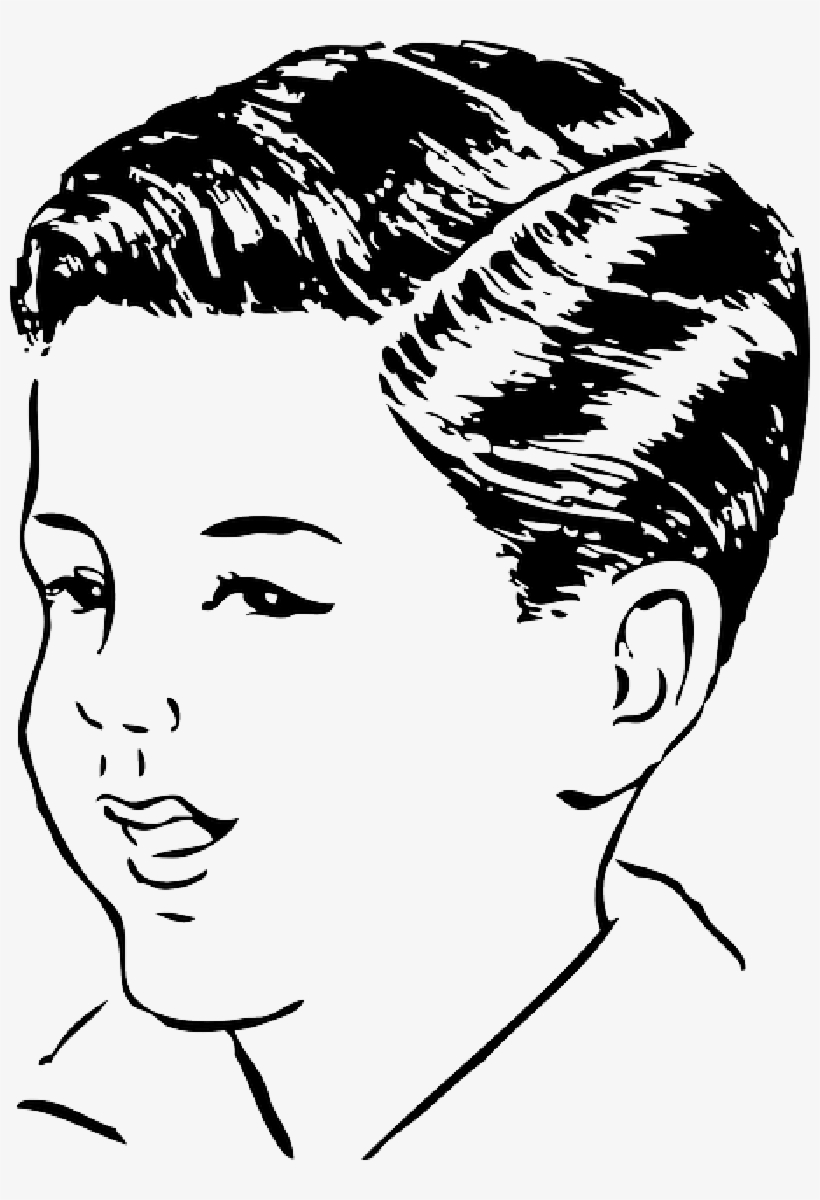 Part, Hair, Men, Medium, Side, Automatic, Haircut - Part In Hair Clipart, transparent png #603513