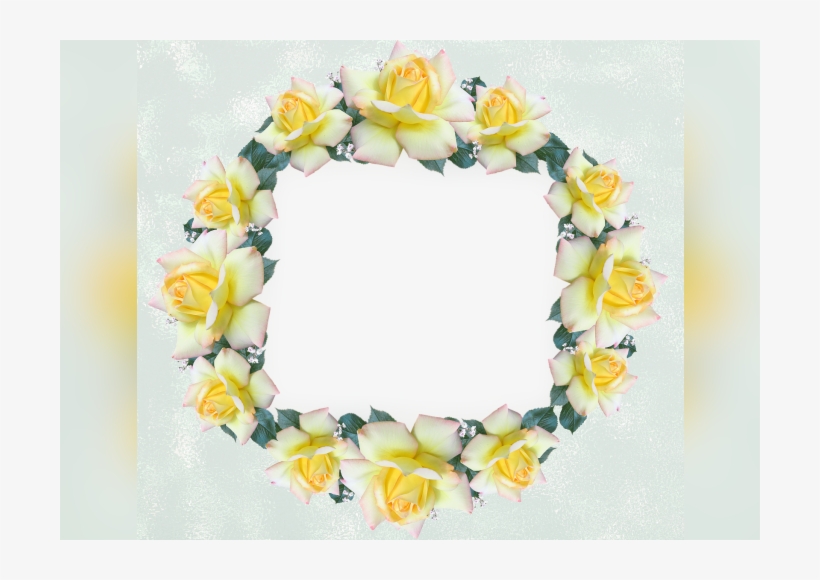 Color Palette Ideas From Yellow Flower Wreath Image - Rose, transparent png #604161