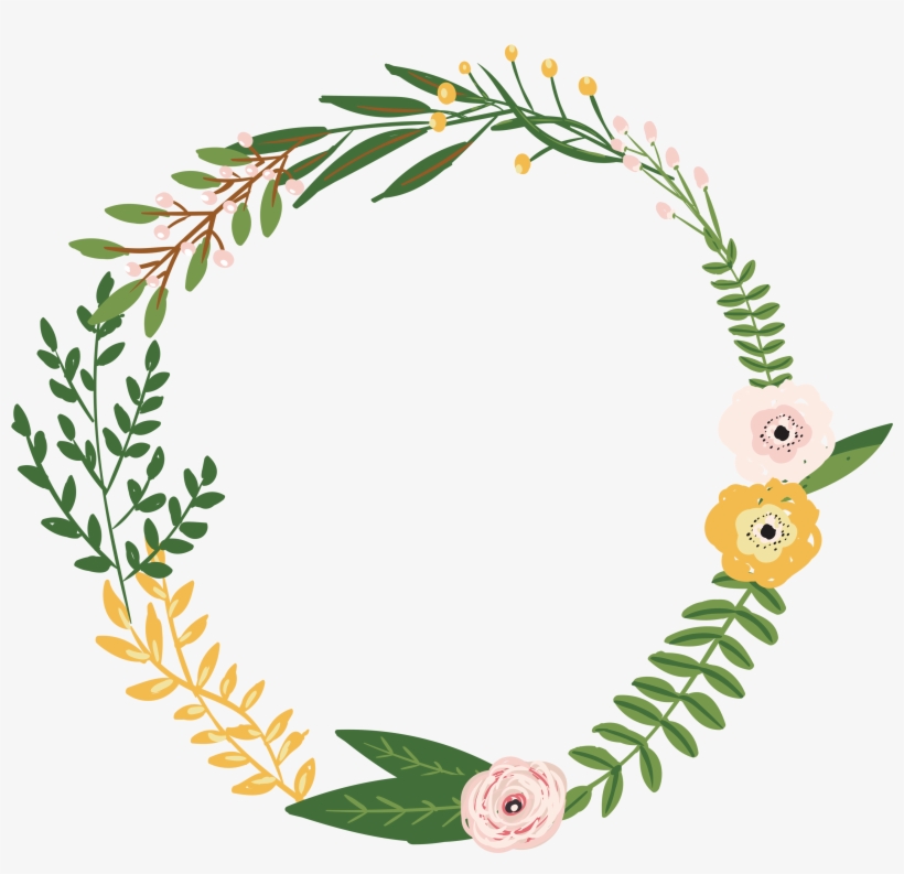 Svg Library Library Azalea Drawing Flower Wreath - Corona Planta Png, transparent png #604199
