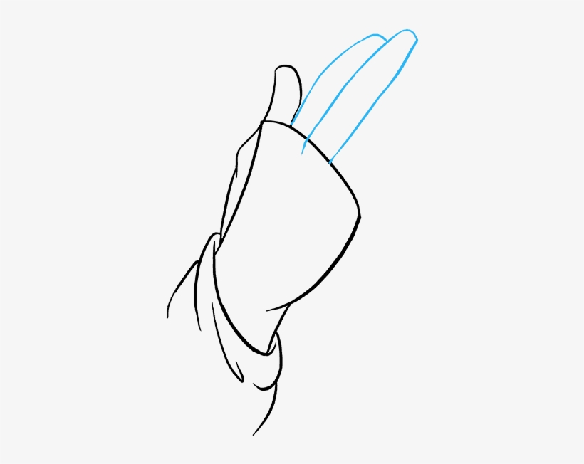 How To Draw Praying Hands - Sketch, transparent png #604537