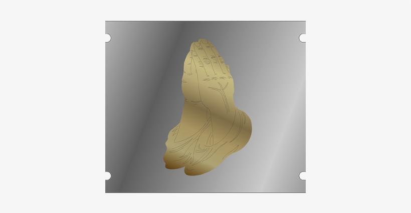 Christain Prayer Hands Stainless Steel License Plate - Maple Leaf, transparent png #604970
