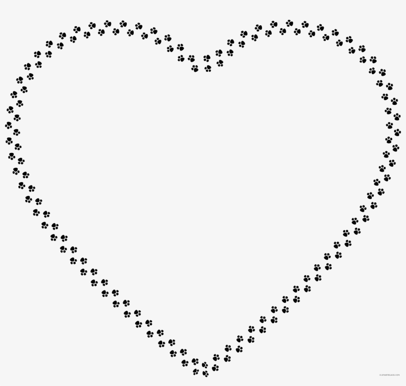 Download Paw Print With Heart Jpg Black And White Elegant Heart Free Transparent Png Download Pngkey SVG, PNG, EPS, DXF File