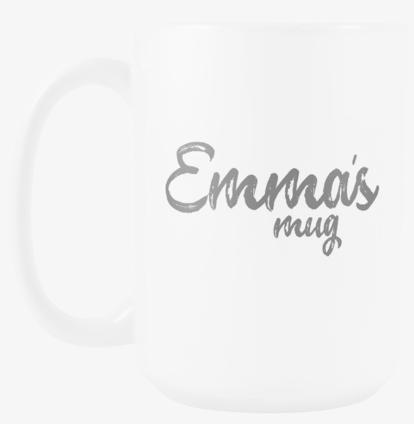 Emma 15oz White Mug - Mug, transparent png #605210