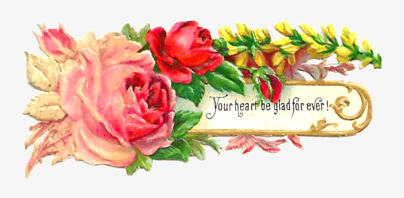Victorian - Scroll - Clip - Art - Png - Scraps Clipart Flower, transparent png #605214