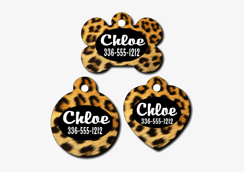 Personalized Leopard Print Background Pet Tag For Dogs - Leopard Print Throw Blanket, transparent png #605936