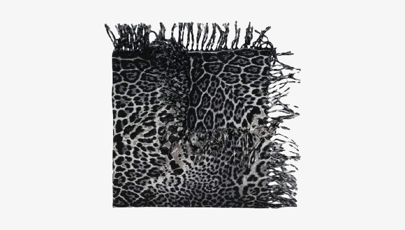 Saint Laurent Leopard Print Scarf, transparent png #606158