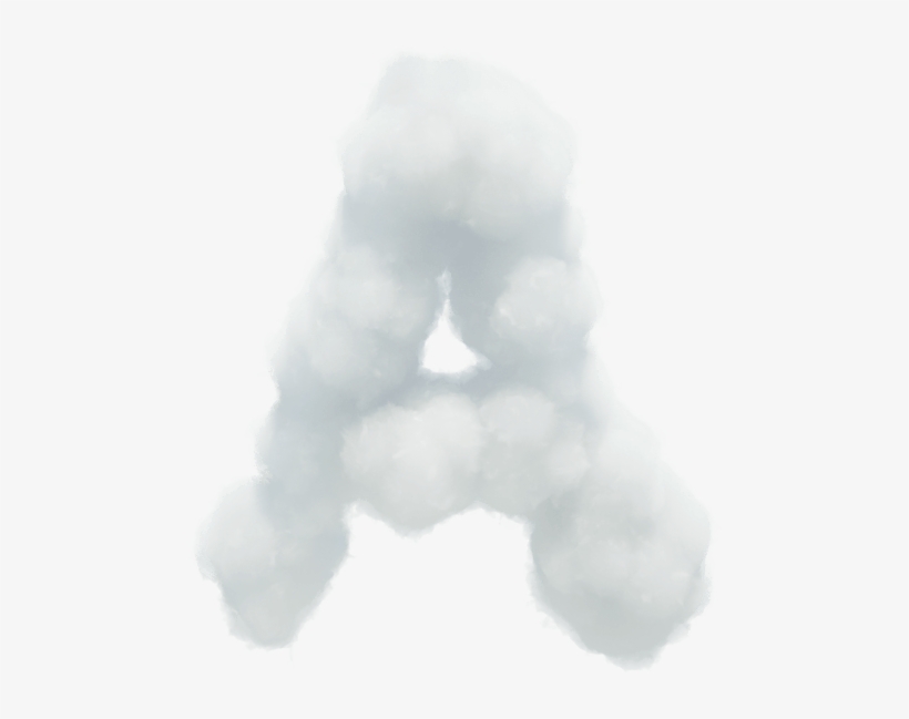 White Cloud Font - Letter, transparent png #606233