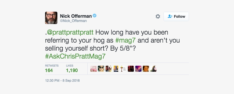 Chris Pratt Joking About His Penis Size With Nick Offerman - Questlove, transparent png #606257