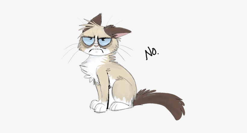 Grumpy Cat Drawing Grumpy Cat By Iamtehpilot - Grumpy Cat Drawing Png, transparent png #606374