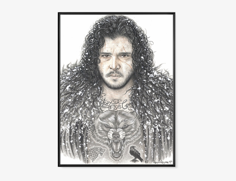 Inked - Jon Snow - Poster - Inked Jon Snow, transparent png #606588