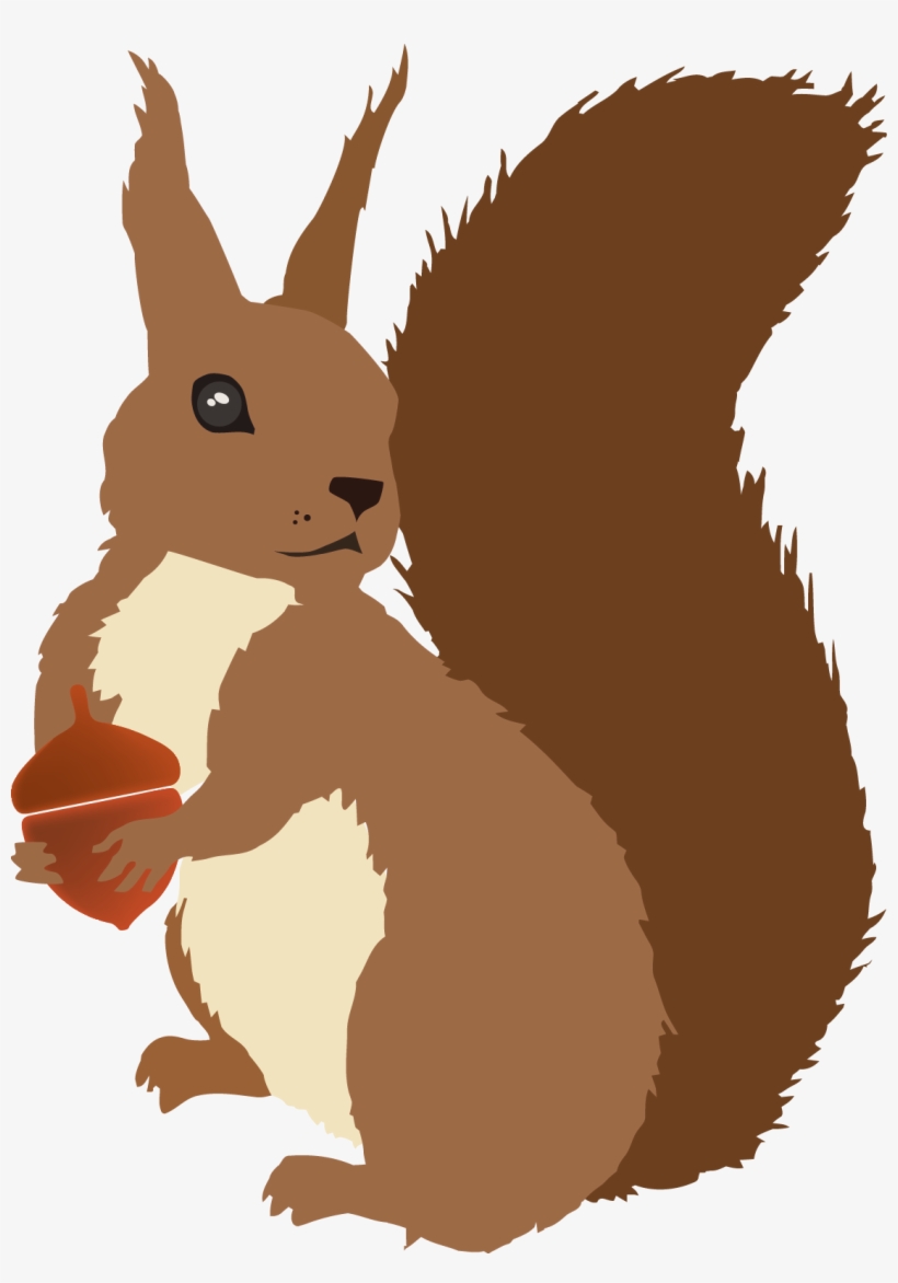 Sciurusvulgaris Redsquirrel Trabajos Hechos - Squirrel Vector, transparent png #606846