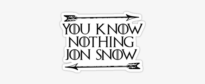 You Know Nothing Jon Snow By Mondo100 - You Know Nothing Throw Blanket, transparent png #606864