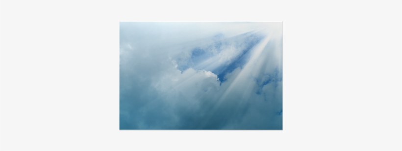 Ray Of Light Passes Through The Cloudy Sky Poster • - Cumulus, transparent png #607163
