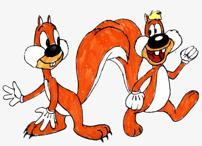 Screwy Squirrel Trace By Classicsaredead On Clipart - Clip Art, transparent png #607184
