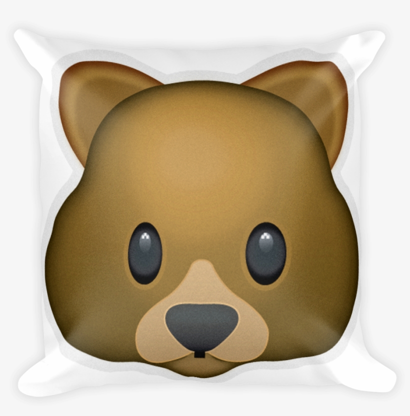 Emoji Pillow - Bear Face - Bear Face Throw Blanket, transparent png #607316