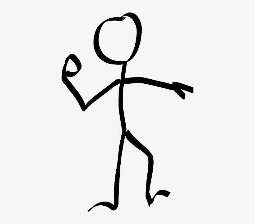 People - Stick Man Throwing, transparent png #607475