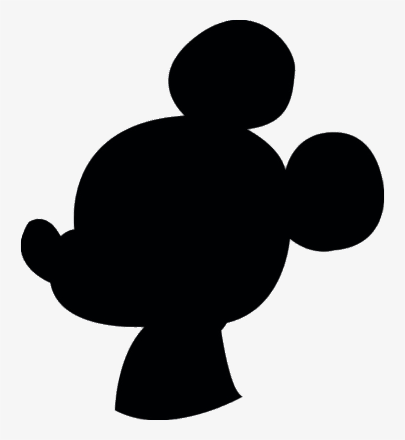 Download - Mickey Mouse Silhouette, transparent png #607586