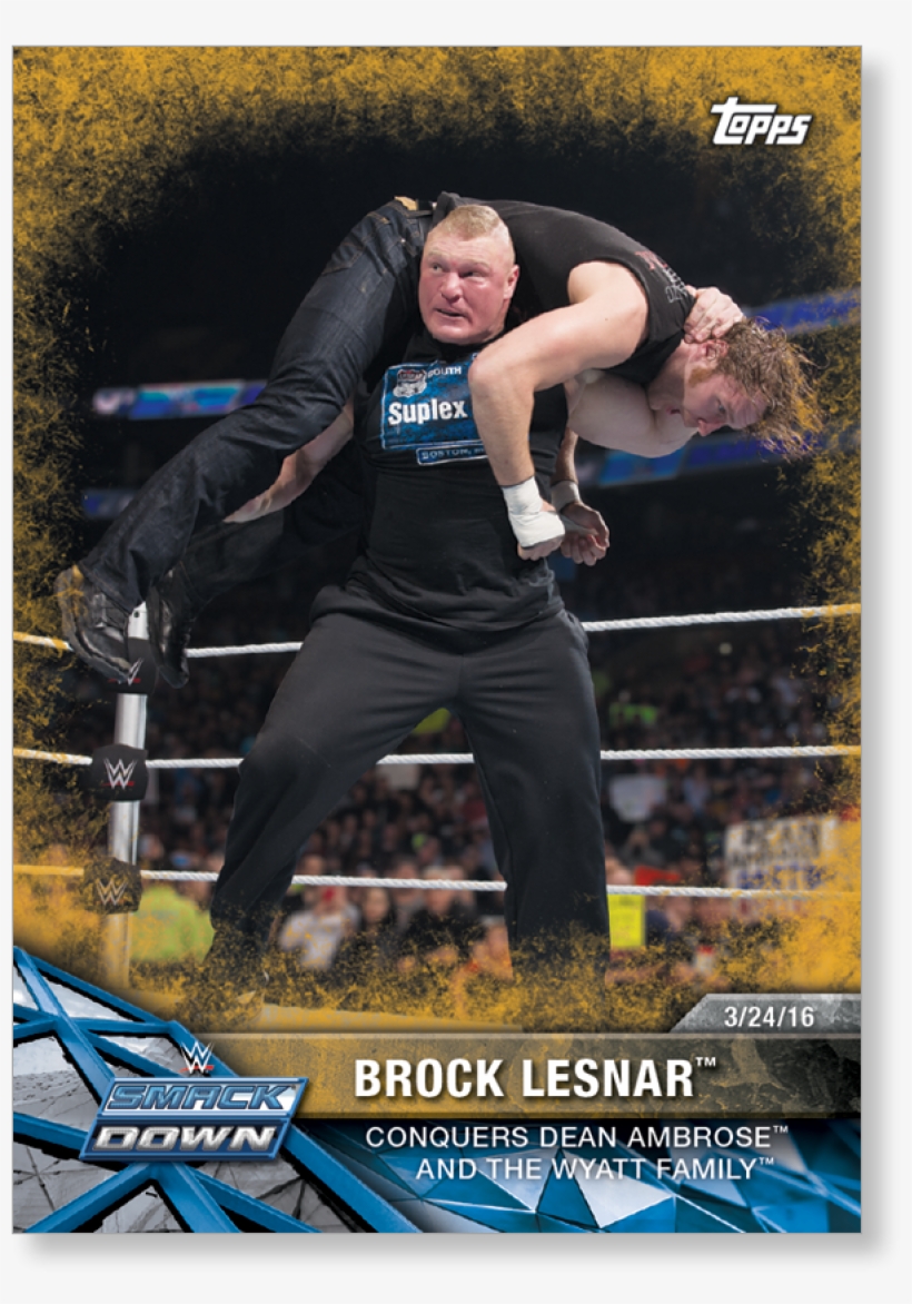 Brock Lesnar 2017 Wwe Road To Wrestlemania Base Cards - Wwe Road To Wrestlemania Trading Cards, transparent png #607590