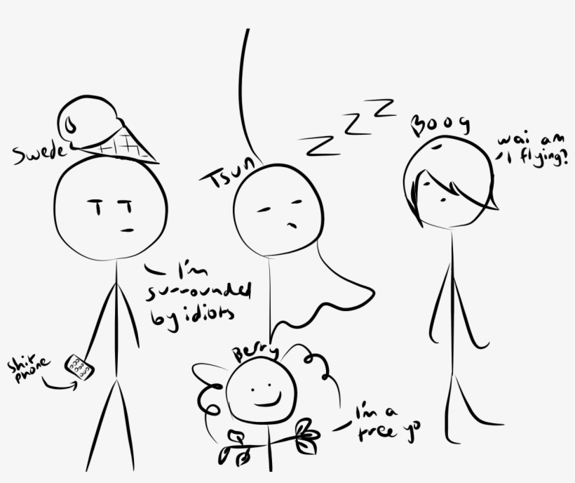 Chat Stick Figures - Cartoon, transparent png #607591