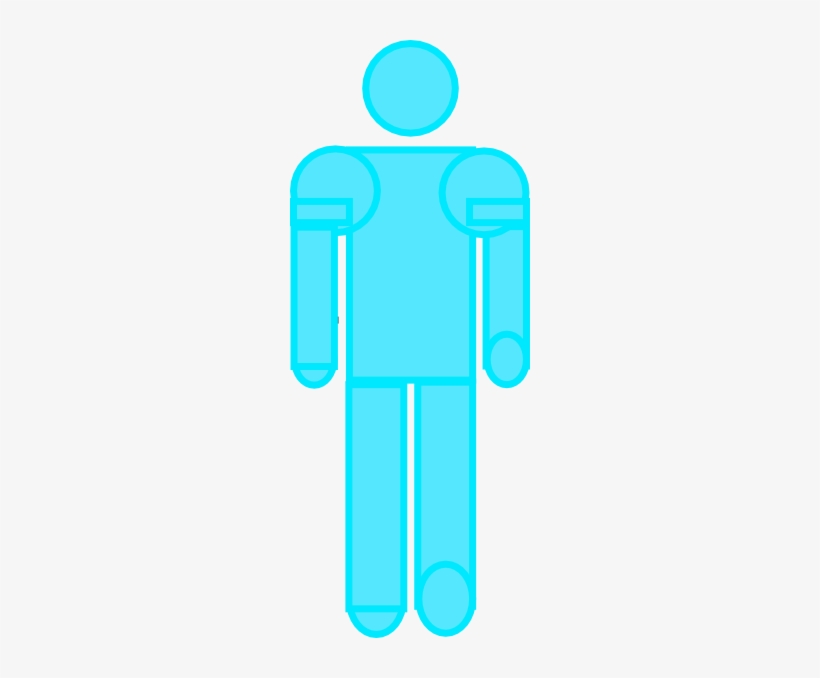 Clip Art At Clker Com Vector Online - Blue Man Stick Figure, transparent png #607743