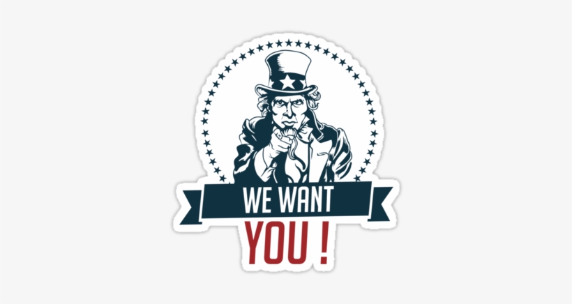 Uncle Sam Wants You Png " - Want You Uncle Sam Png, transparent png #607772