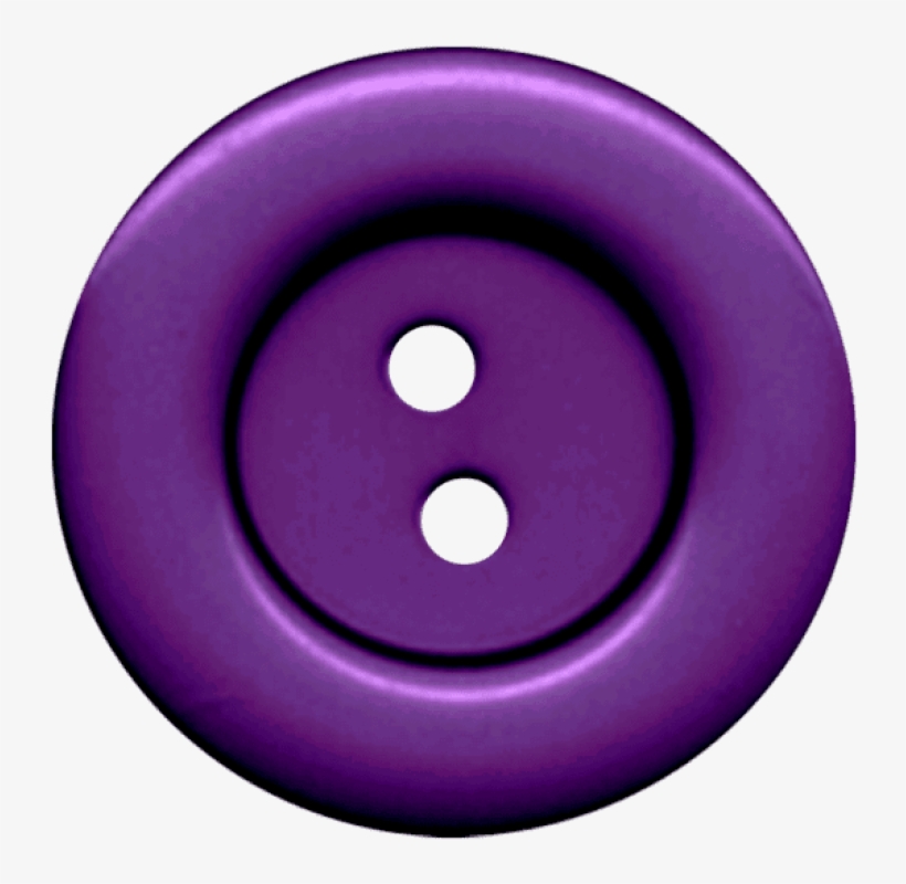 Free Png Purple Cloth Button With 2 Hole Png Images - Circle, transparent png #608514