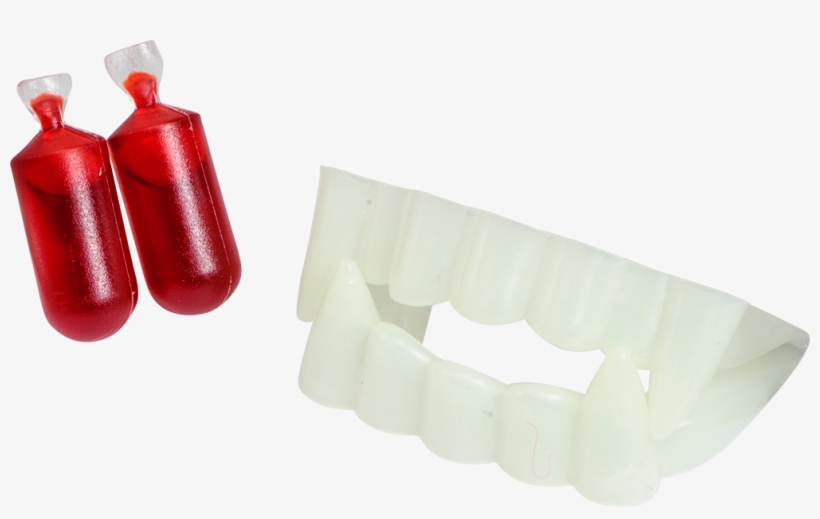 Vampire Teeth And Fake Blood, , Large - Toothbrush, transparent png #608557