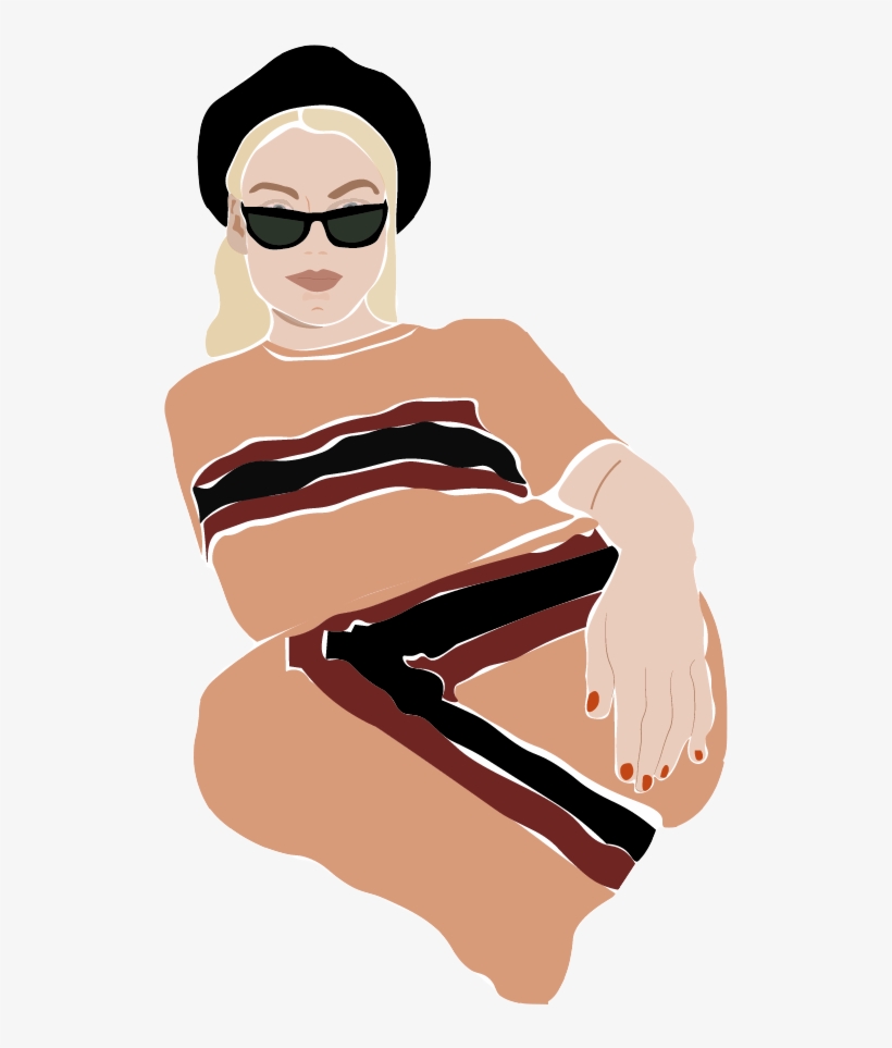 A One Line Illustration, Similar To My Wire Earrings, - Girl, transparent png #608993