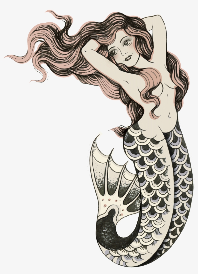 Picture Transparent Download Drawing Mermaid Siren - Sugar Island Spiced Rum - 750 Ml Bottle, transparent png #609400