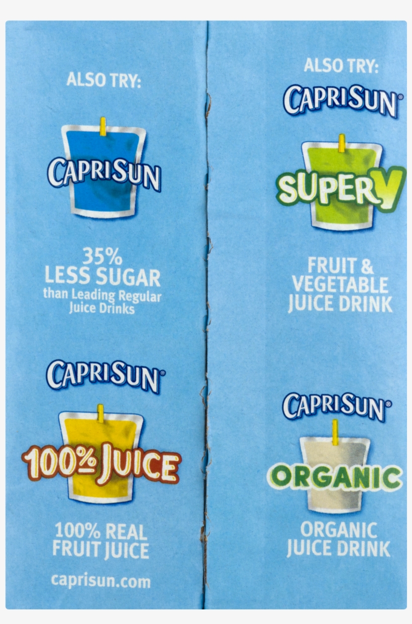 Capri Sun Roarin Waters Juice Drink, Wild Cherry, 6 - Capri Sun Roarin Waters Grape Flavored Beverage, transparent png #609524