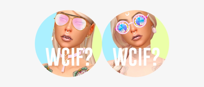 Lizhi Overlay By @heihucc ♡ Eyelashes By @kijiko-sims - Sims 4 Transparent Glasses, transparent png #609886