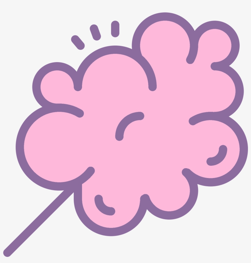 Cotton Candy Icon - Icon, transparent png #6000288