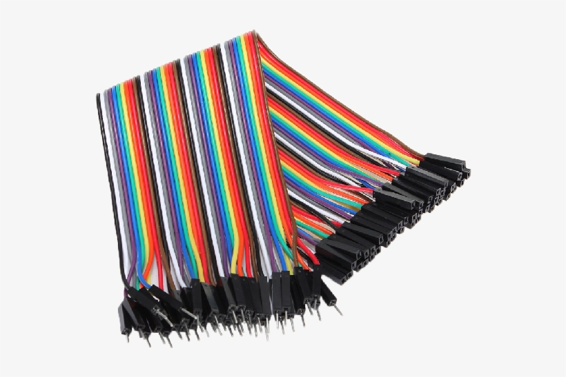Quick Description - 20cm Dupont Wire Color Jumper Cable, 2.54mm 1p-1p Male, transparent png #6000792
