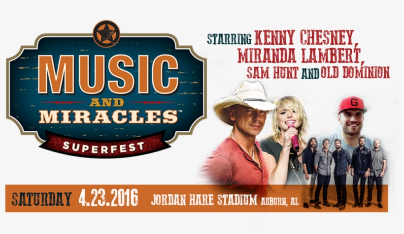 Music And Miracles Superfest - Music, transparent png #6001500