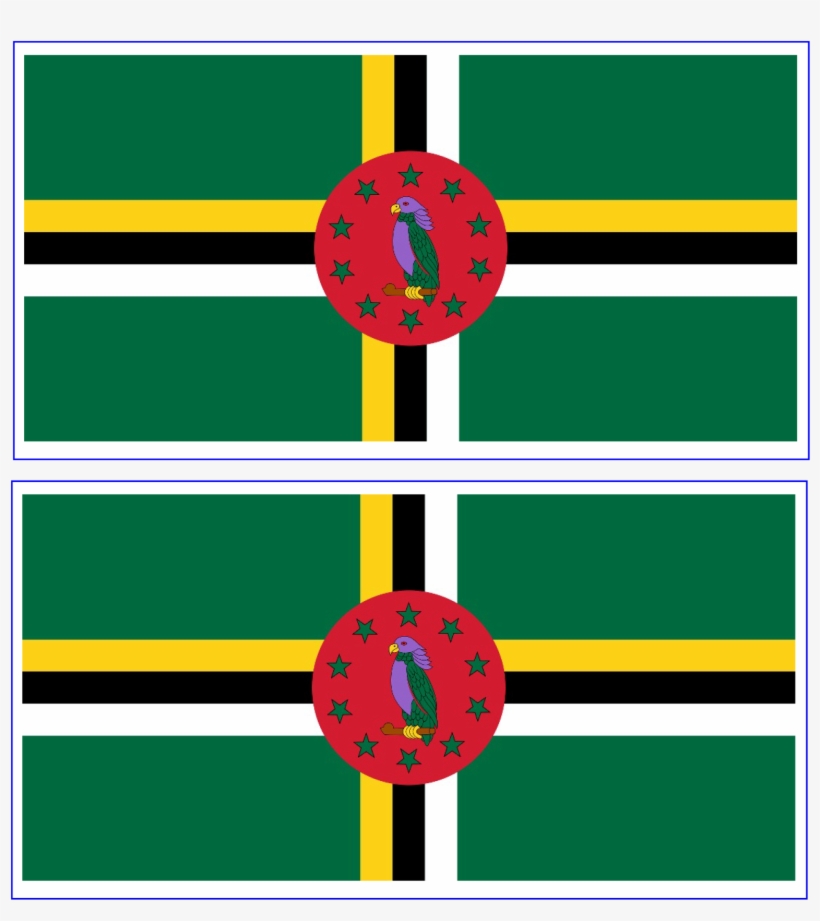 Dominica Flag - Flag Of Dominica, transparent png #6001545