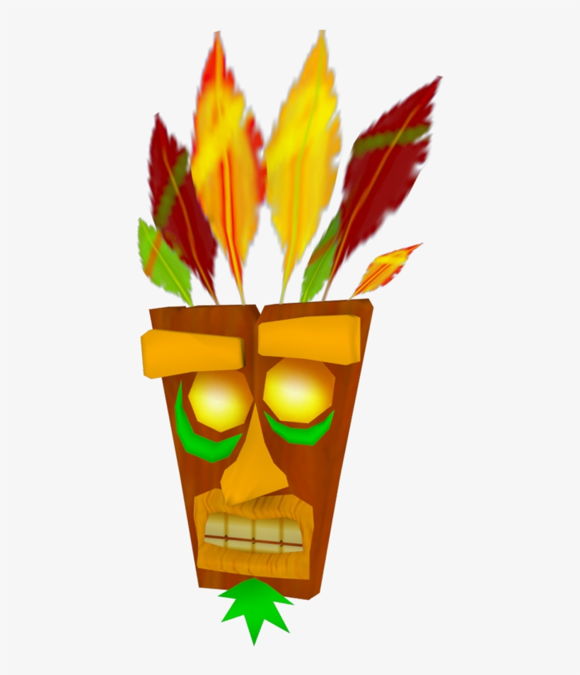 Crash Bandicoot The Wrath Of Cortex Golden Aku Aku - Crash Bandicoot Aku Aku The Wrath Of Cortex, transparent png #6002260