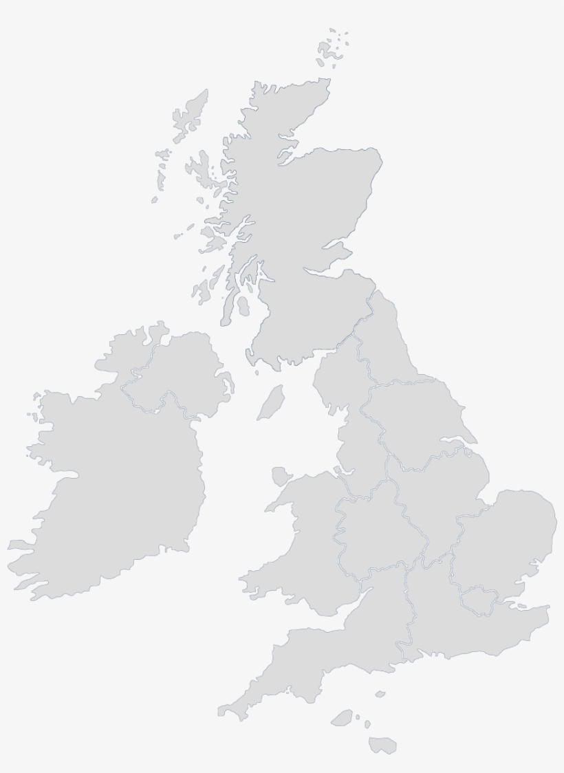 United Kingdom - Britain And Ireland Map, transparent png #6003154