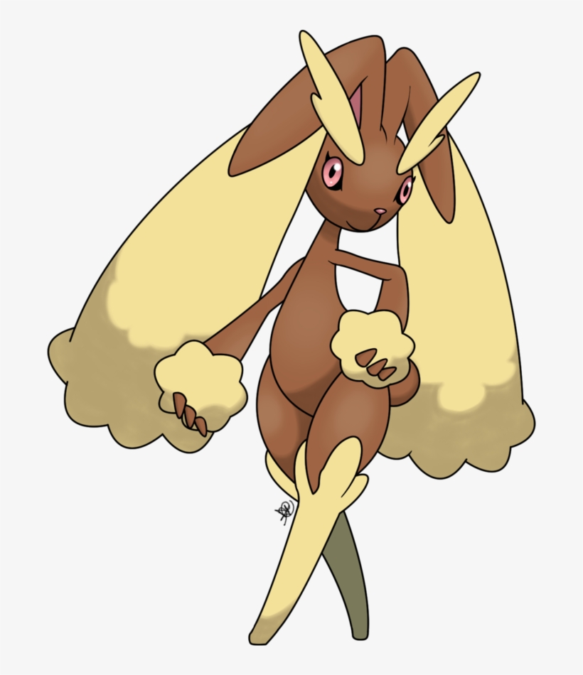 Lopunny By Dfreyes-d5v57zh - Hot 1pcs Lopunny Pokeball Pendant Mega Glass Necklace, transparent png #6003826