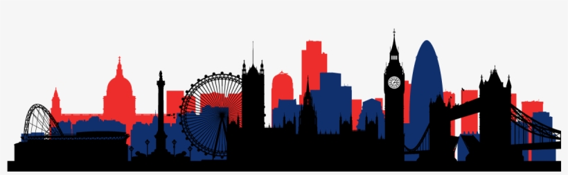 London Skyline Red Blue Black - Art Print: Yurkaimmortal's London England Skyline City, transparent png #6004167
