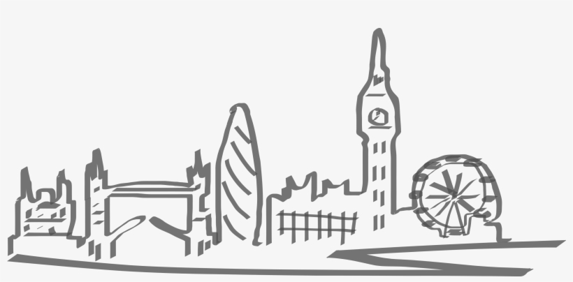 Png London Skyline Line, transparent png #6004231