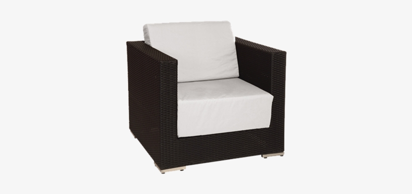 Grey Woven Lounge Armchair 80 X 80 X 67 Cm - Braid, transparent png #6004341