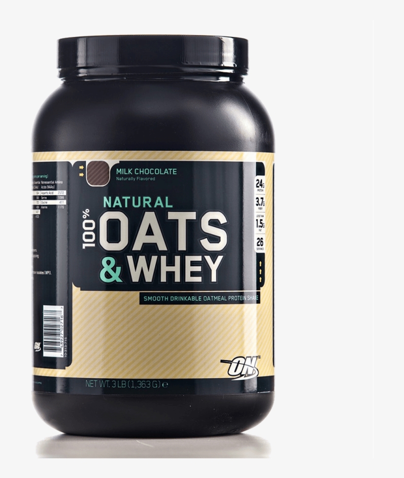 Optimum Nutrition Natural Oats And Whey - Optimum Nutrition - Milk Chocolate Natural 100% Oats, transparent png #6004393