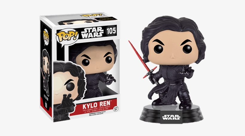 Star Wars Episode Vii - Funko Pop Kylo Ren 105, transparent png #6005384