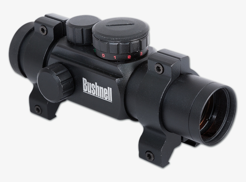 Bushnell 1x28mm, Red Dot, 4 Dial-in Red/green Reticles - Bushnell 1x28 Ar Optics Red Dot Sight (black), transparent png #6007159