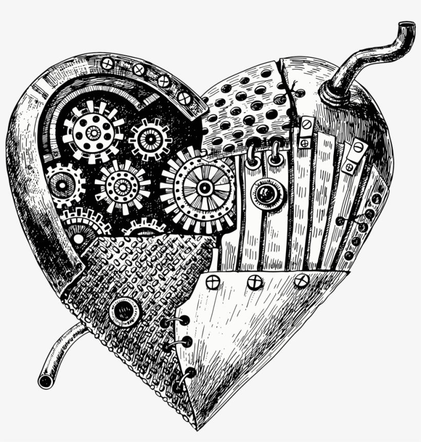 Steampunk Heart - Carabelle Studio Cling Stamp A6-the Heart Has Reasons, transparent png #6007572