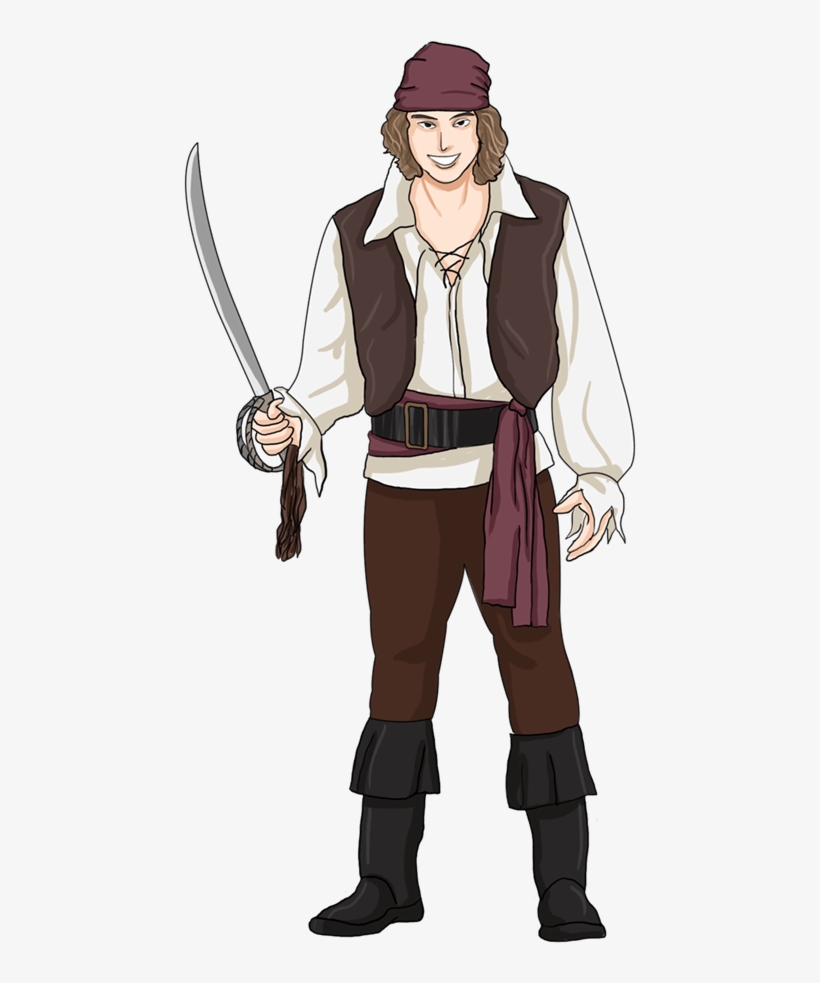 Pirate Clip Art Animated Free Clipart Image - Rogue Pirate Costume, transparent png #6007754