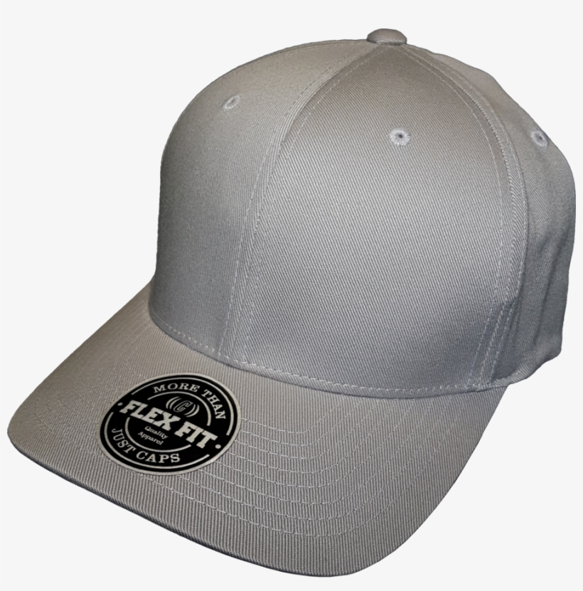 Blank Flex Fit Cap Silver, transparent png #6008226