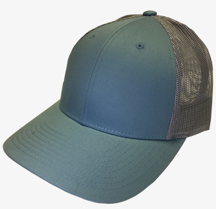 Blank Low Pro Trucker Smoke Blue-aluminum - Baseball Cap, transparent png #6008620